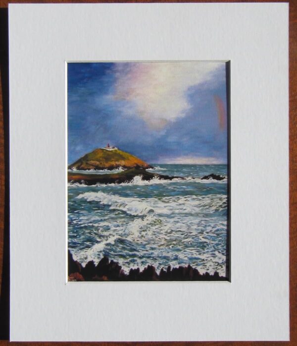 Ballycotton Lighthouse Print Mounted
