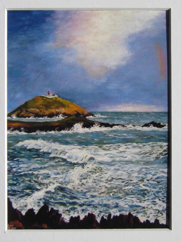 Ballycotton Lighthouse Print Mounted Closeup