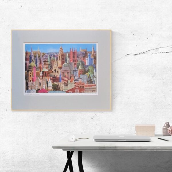 Cork City Print Framed on Wall