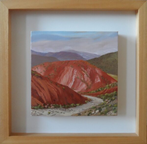 Original Oil Painting of Atlas Mountains in Morocco - Image 2