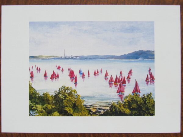 Print of Sailboats in Cork Harbour - Image 3