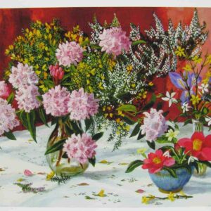 Spring Flowers Print Closeup