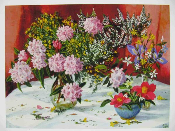Spring Flowers Print Closeup