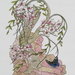 Arabian Ben Tree Print Closeup