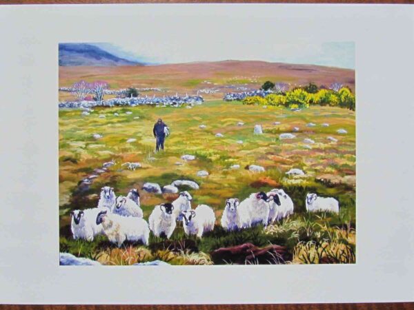 Print of Sheep and their Shepherd - Image 3